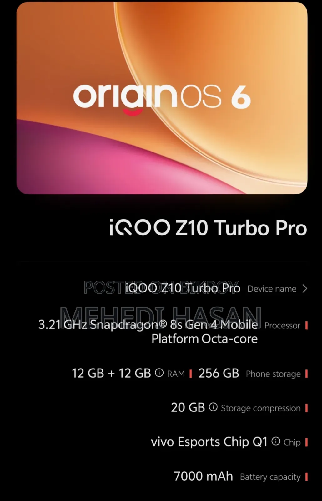 iQOO Z10 256 GB White