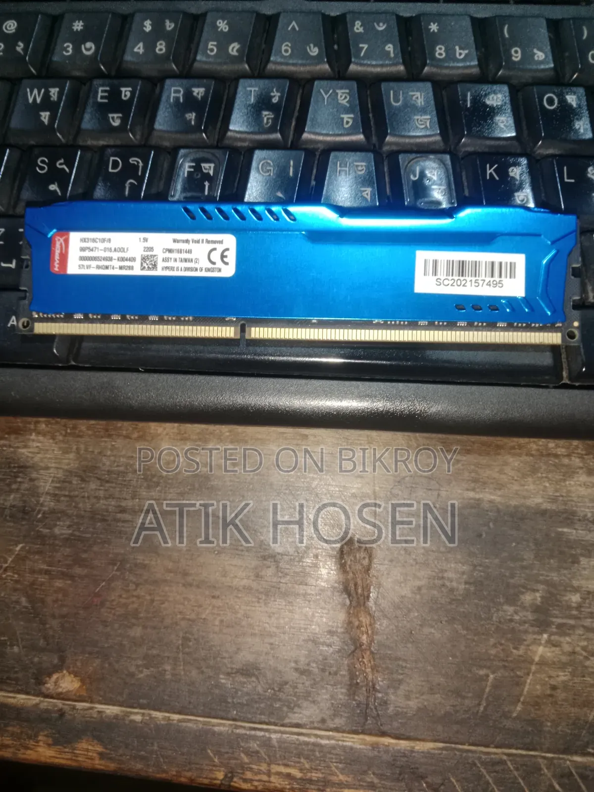 8gb Ddr3 Ram Kingston Fury Hyper X