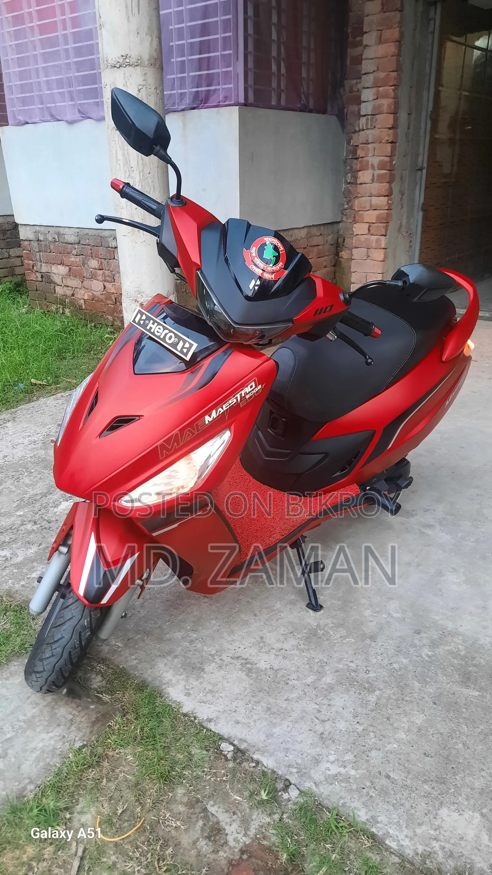 Hero Maestro EDGE 110 XTEC 2024 Red