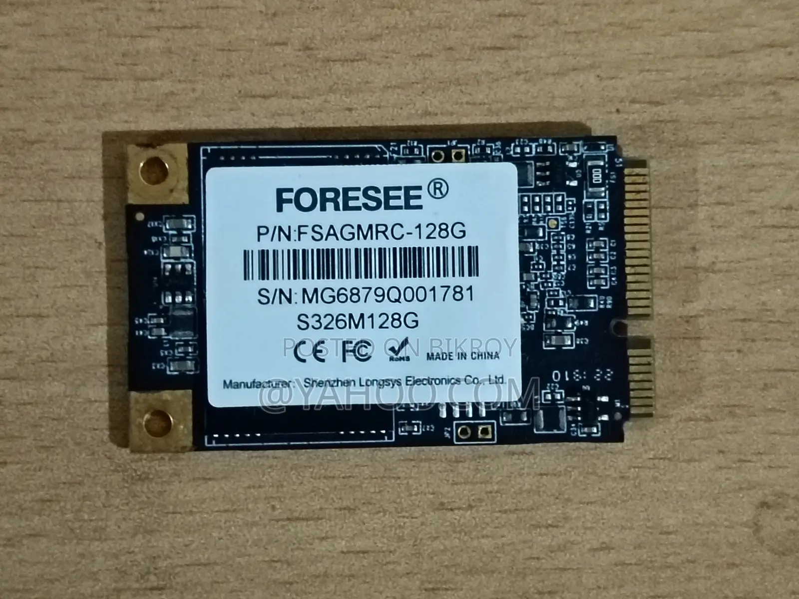 128 GB mSATA M.2 SSD