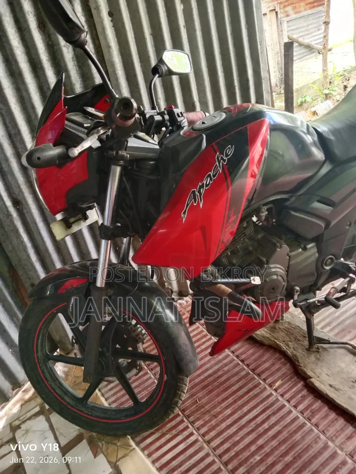 TVS Apache RTR 160 2V ABS 2018 Black
