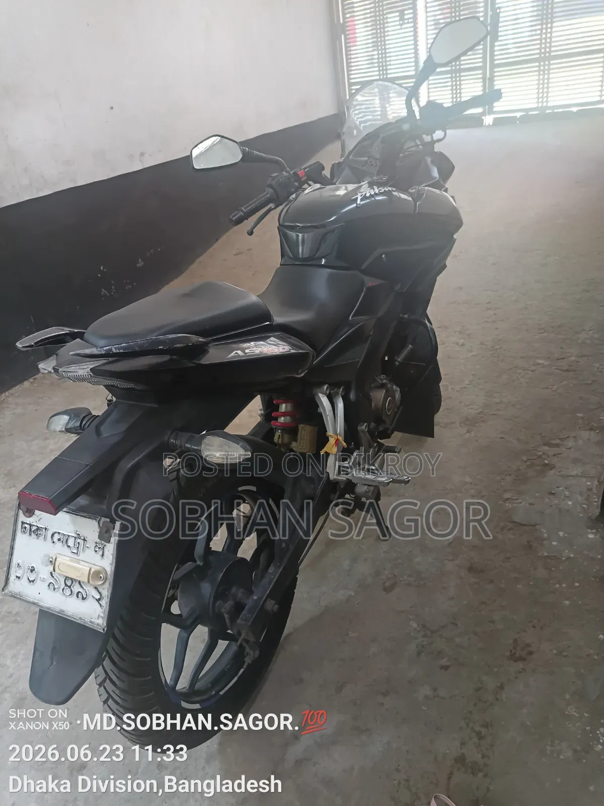 বাজাজ পালসার ১৫০ ২০১৬ কালো