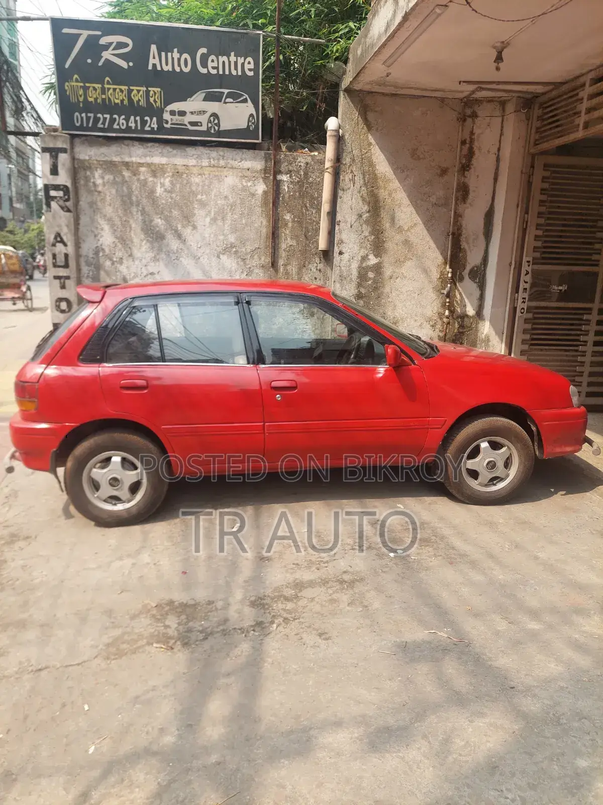 টয়োটা স্টারলেট গ্লানজা ১৯৯৫ লাল