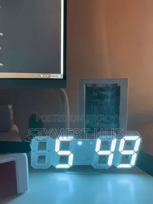 3D LED Digital Clock – Glowing Wall Table Display Clock