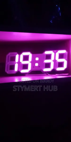 3D LED Digital Clock – Glowing Wall Table Display Clock