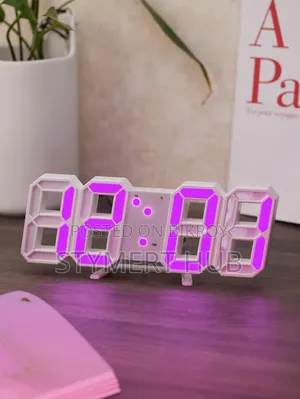 3D LED Digital Clock – Glowing Wall Table Display Clock