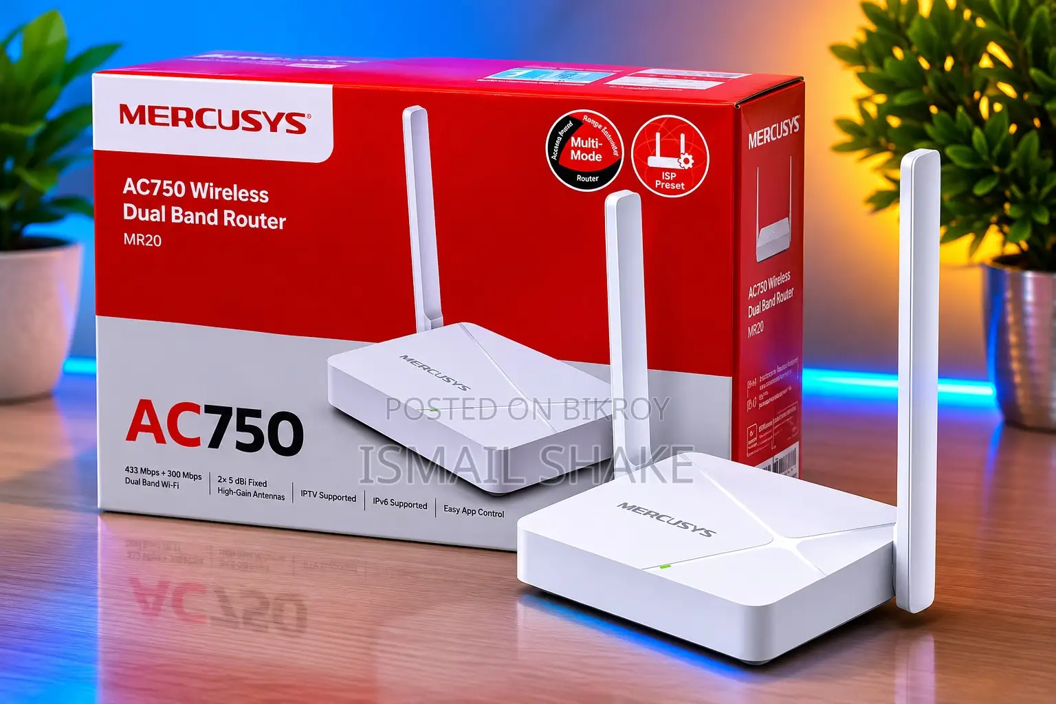 Brand New Mercasys Ac750 Dual Band Router Sell