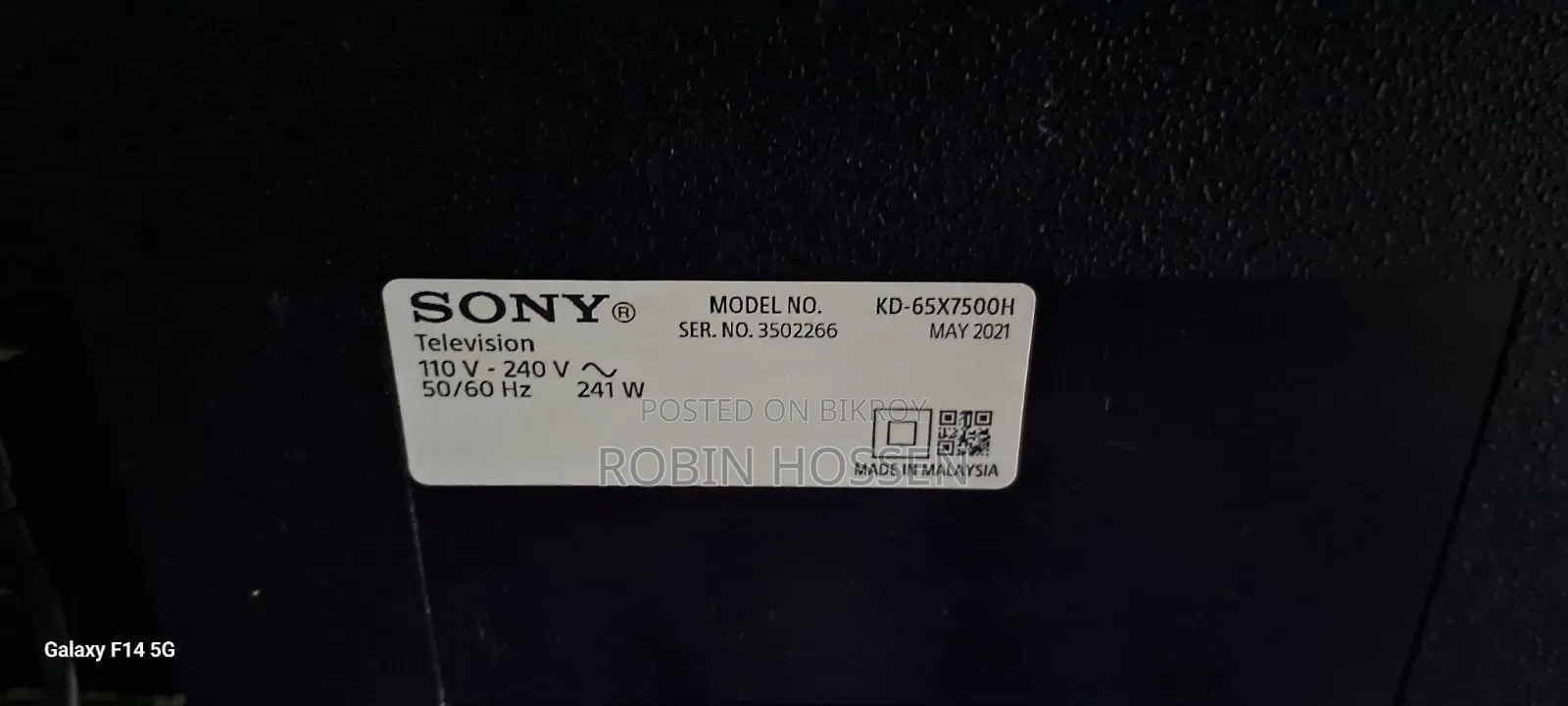 Sony Bravia Kd-65x7500h 65 Inch Ultra Hd Smart Android Tv