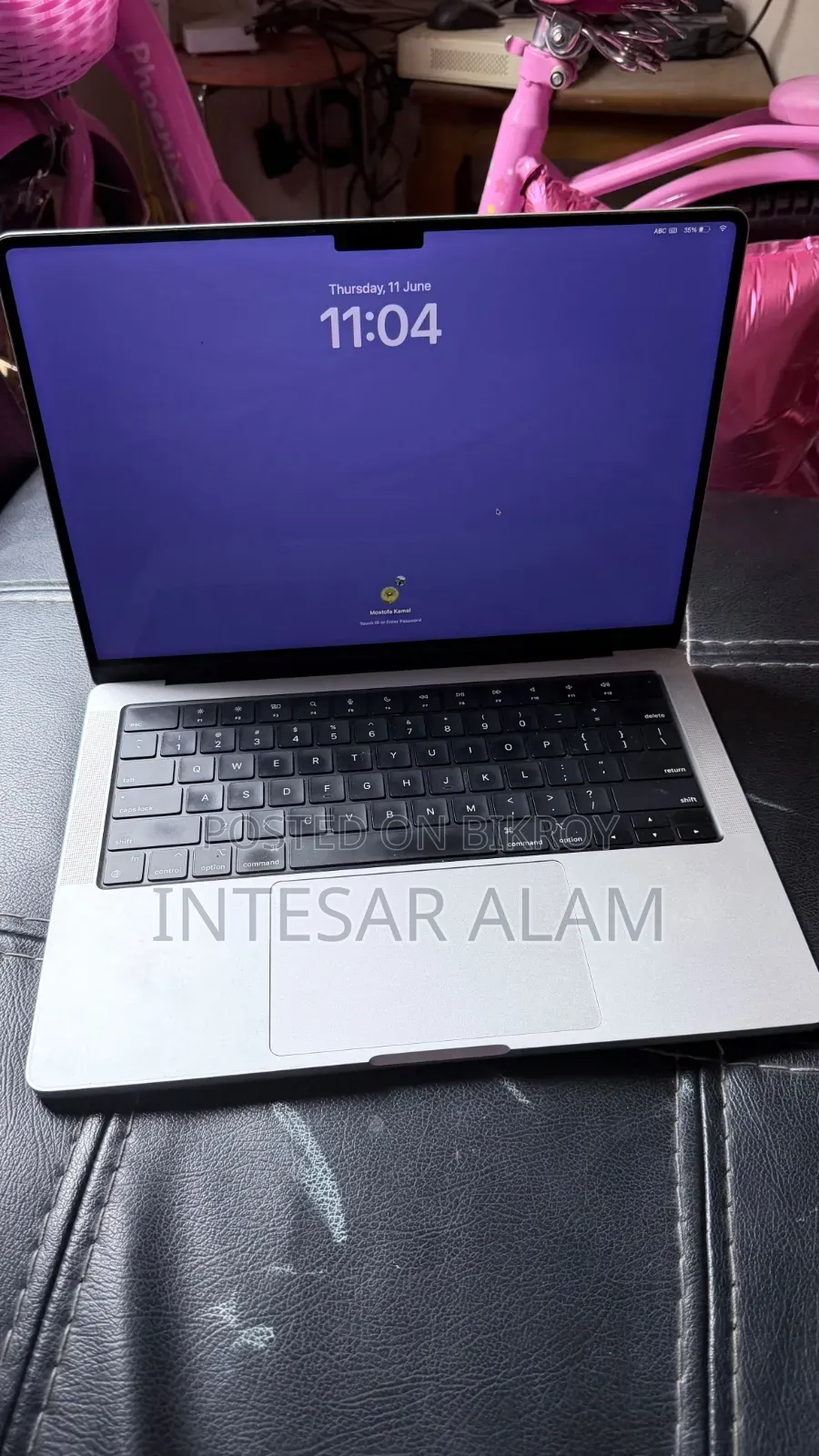 ল্যাপটপ অ্যাপল ম্যাকবুক প্রো ২০২৩ এম২ প্রো ১৬জিবি অ্যাপল এম২ এসএসডি ৫১২জিবি