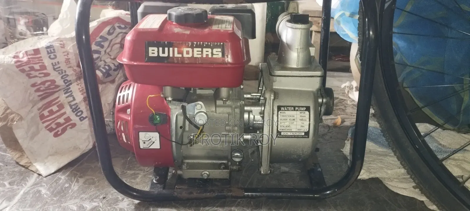 Builders, Wp20 model water pump machine