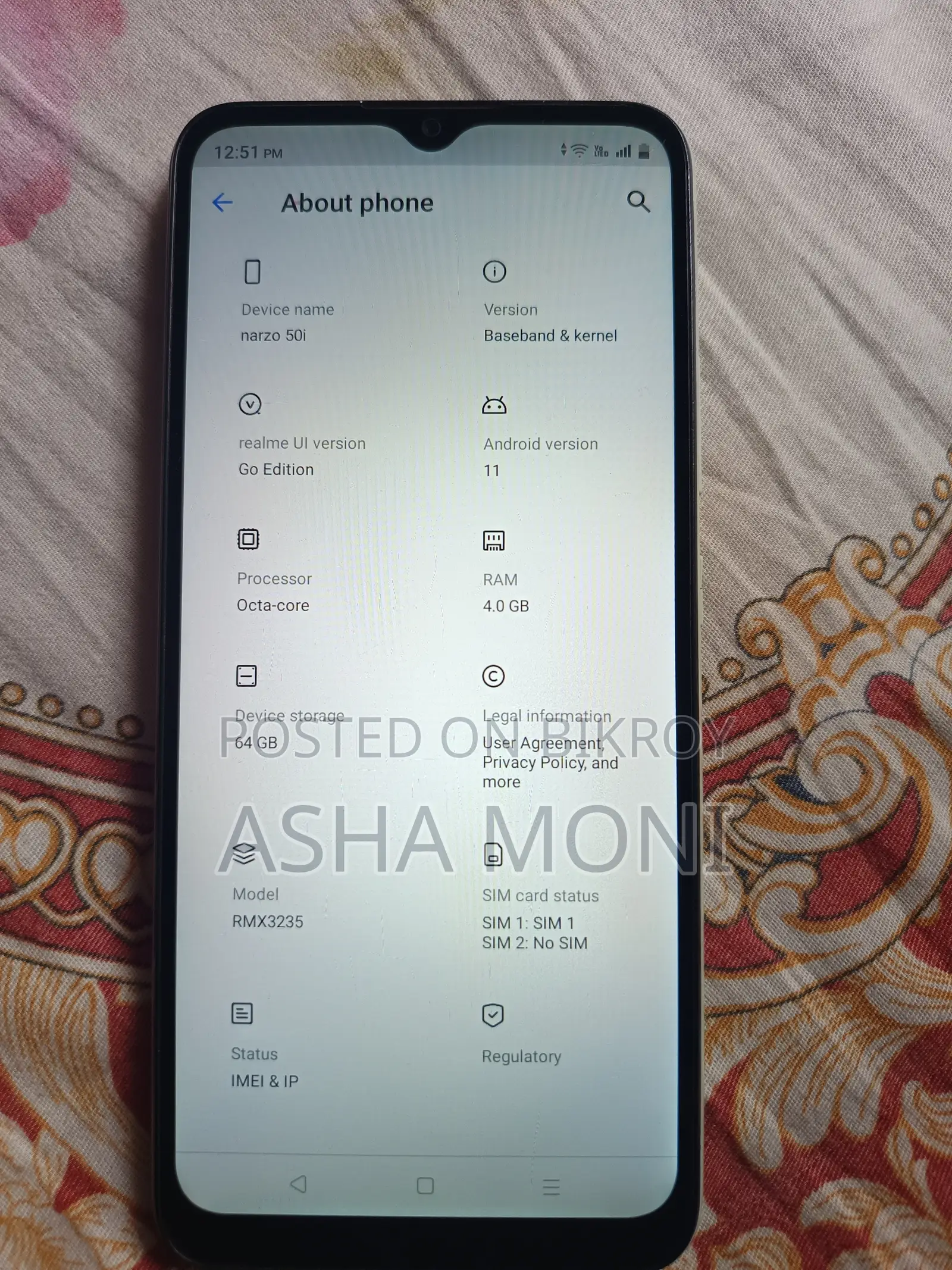Realme Narzo 50i 64 GB