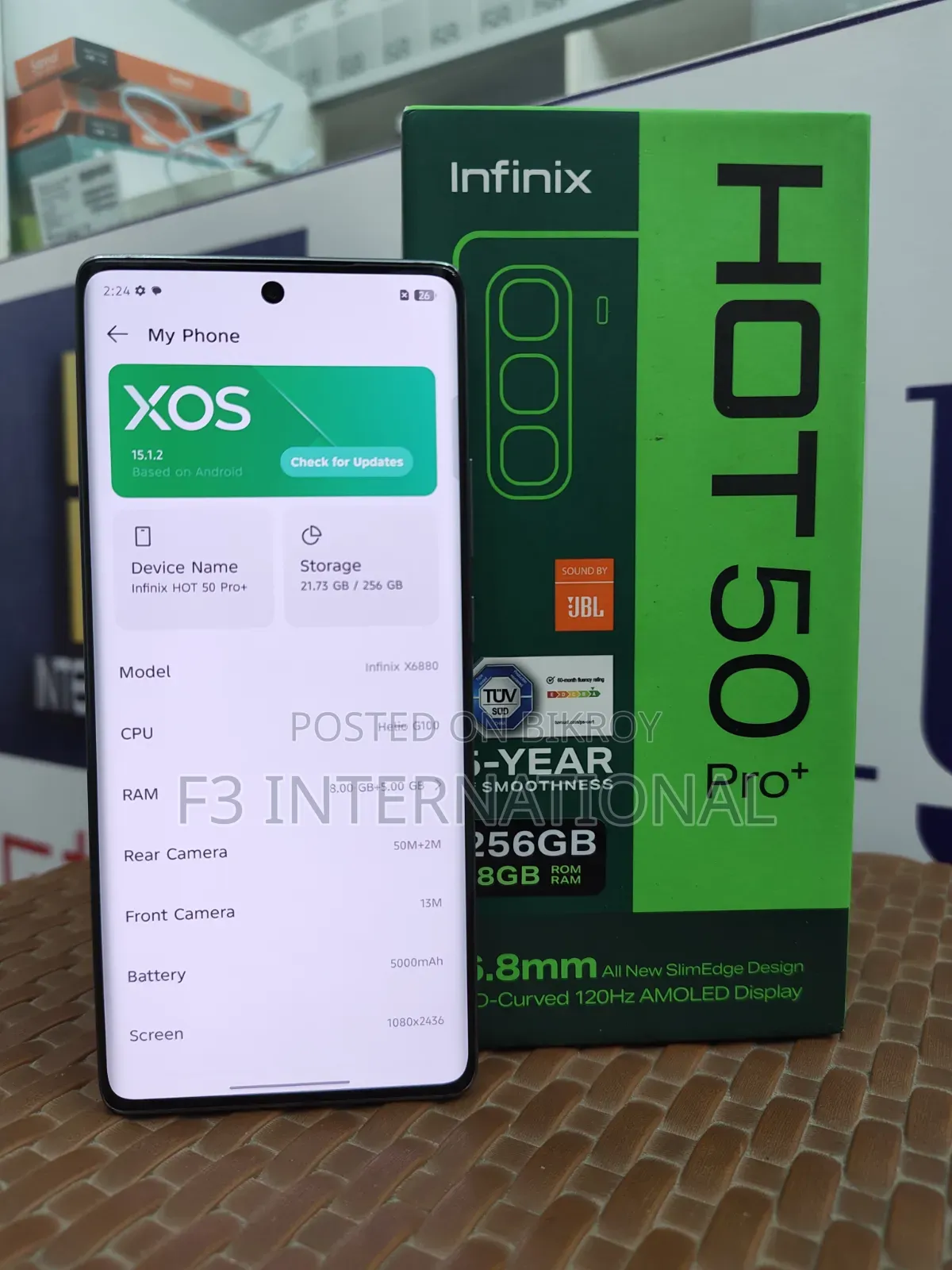 Infinix Hot 50 Pro+ 4G 256 GB Gray