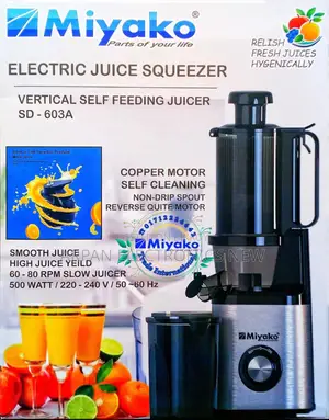 Miyako Electric Juice Squeezer Slow Juicer-Sd-603a