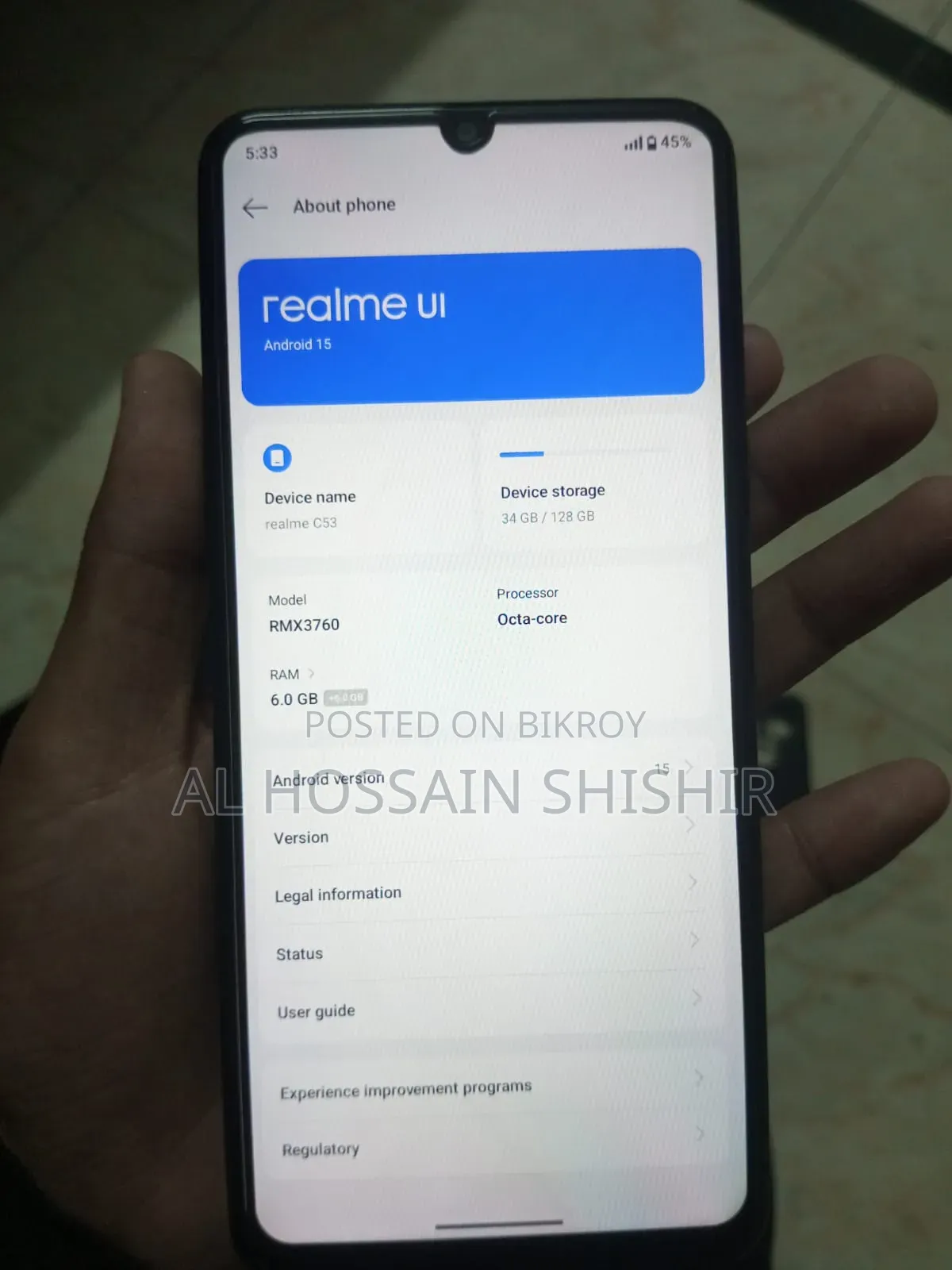 Realme C53 128 GB Black