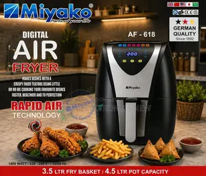 Miyako Air Fryer AF-618 | 3.5 LTR Fry Basket | 4.5 LTR Pot Capacity