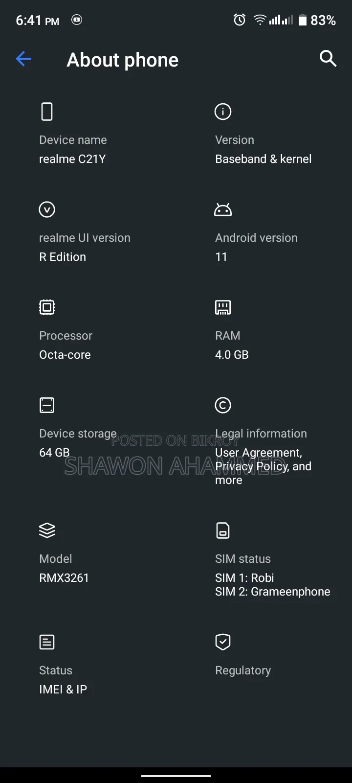 Realme C21Y 64 GB