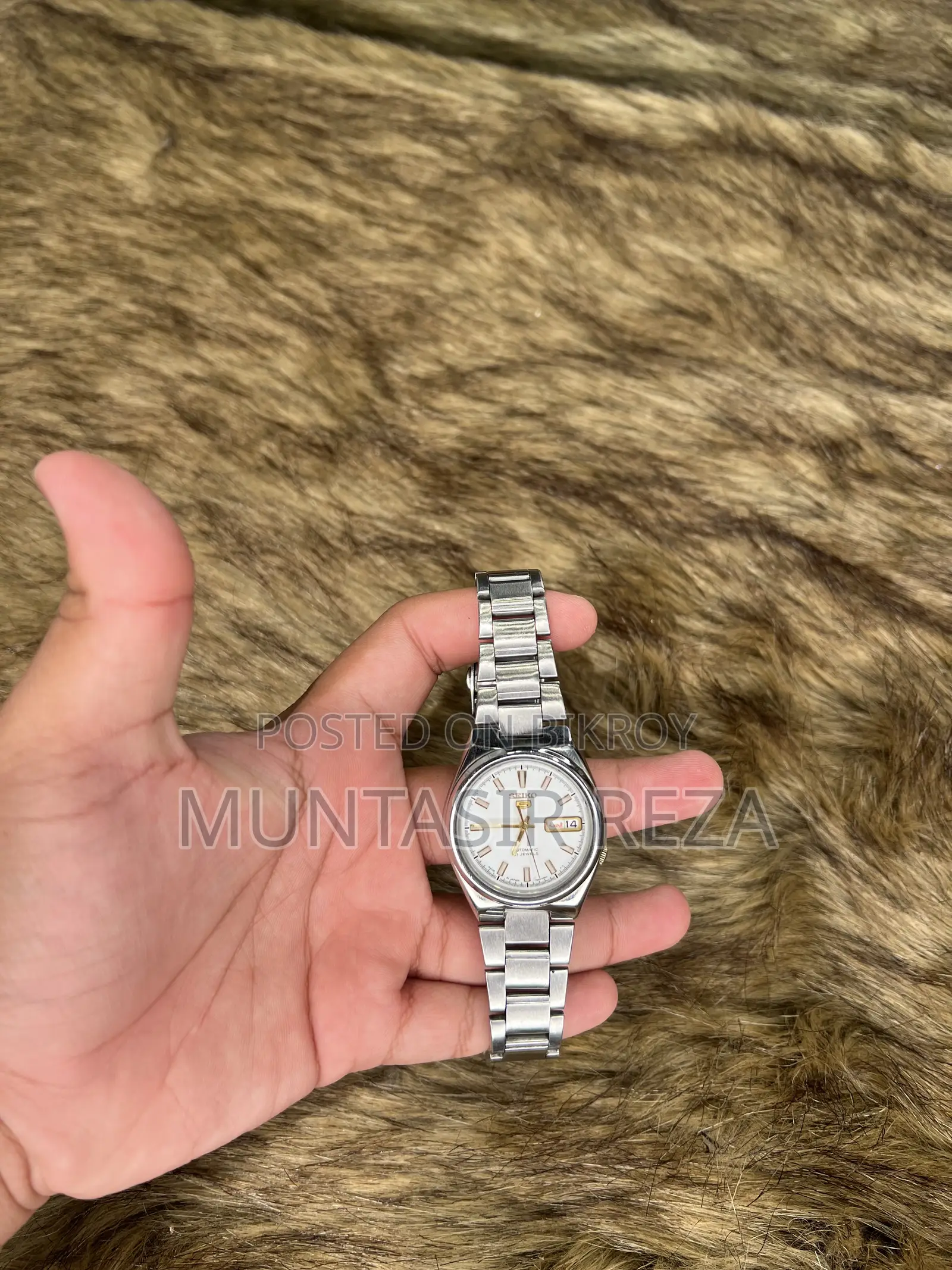 Seiko 5 Automatic 7s26-02s0 হোয়াইট ডায়াল ঘড়ি বিক্রির জন্য