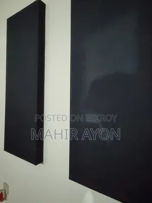 ৬ পিস অ্যাকোস্টিক ডিআইওয়াই প্যানেল ফ্রেম পলিয়েস্টার ফেব্রিক সহ - স্টুডিও সেটআপ