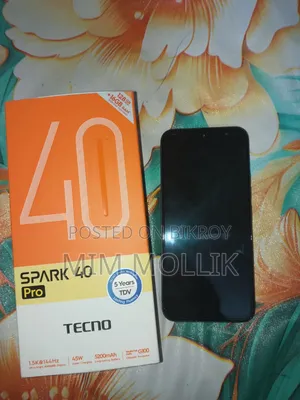 Tecno Spark 40 Pro 128 GB Black