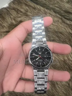 Seiko 5 Automatic 7s26-02b0 Black Dialed Watch for Sell