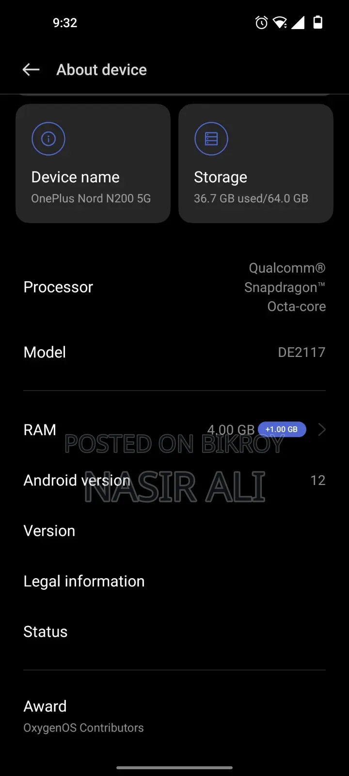OnePlus Nord 64 GB Blue