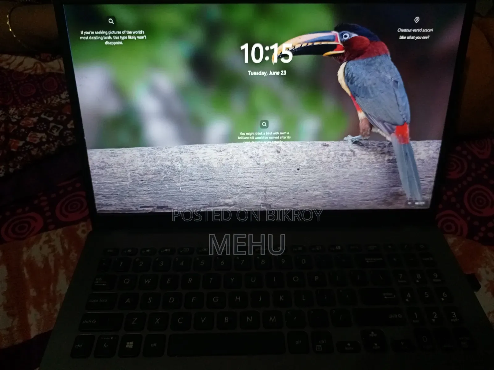 Laptop Asus VivoBook X540SA 4GB Intel Core I3 HDD 256GB