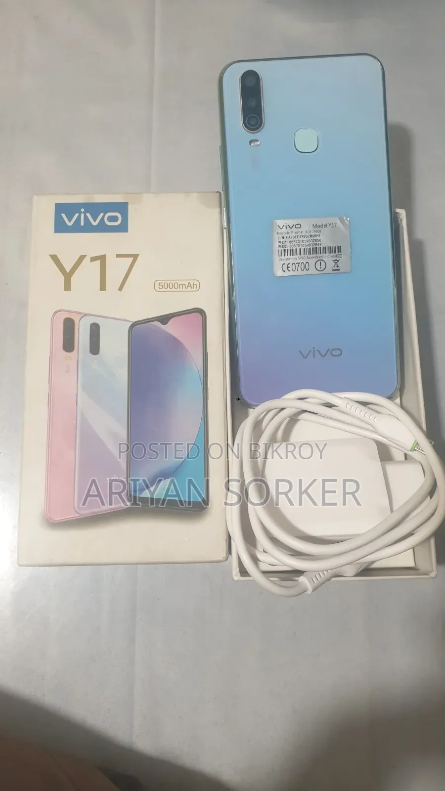 Vivo Y17 256 GB Blue