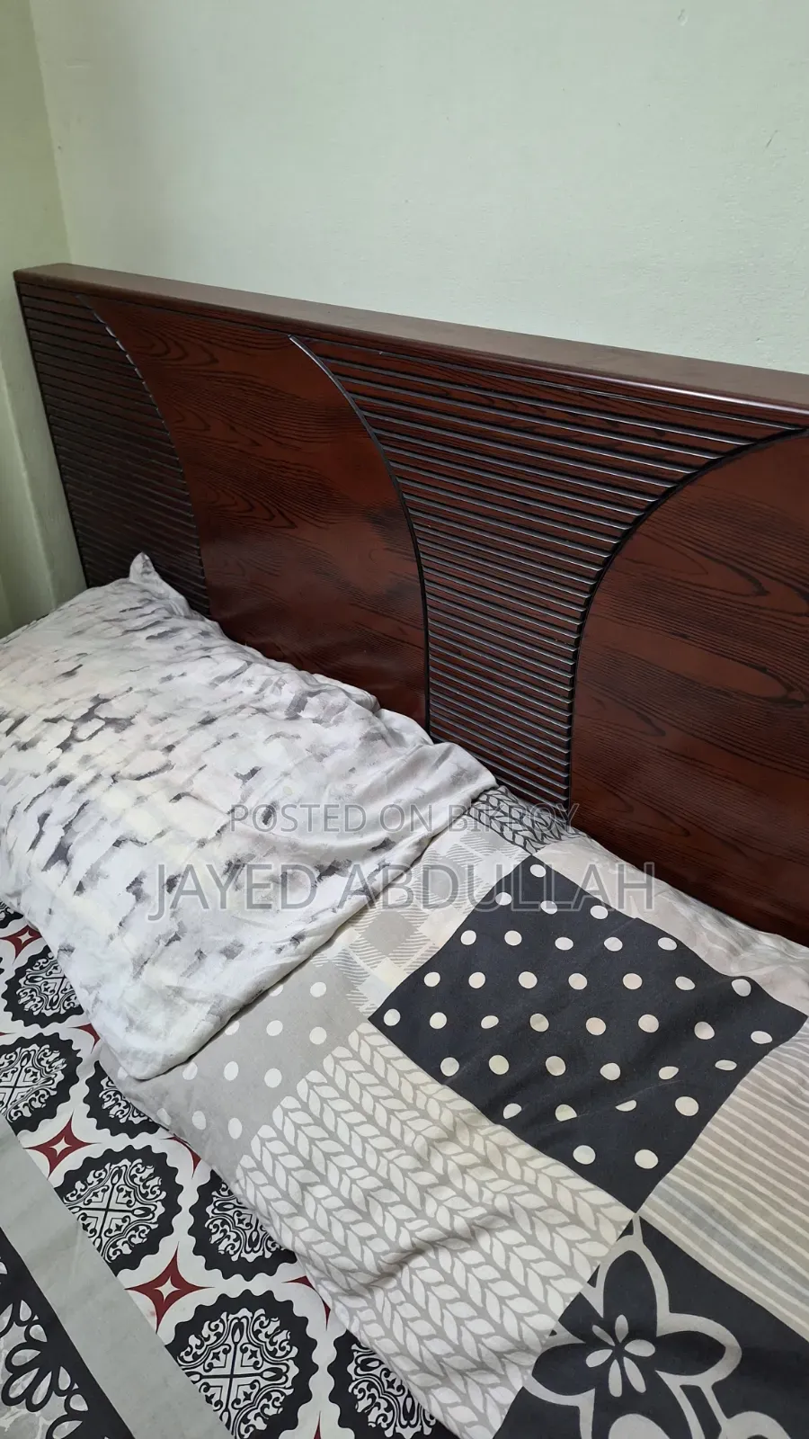 Queen Size Bed made of Malaysian Wood