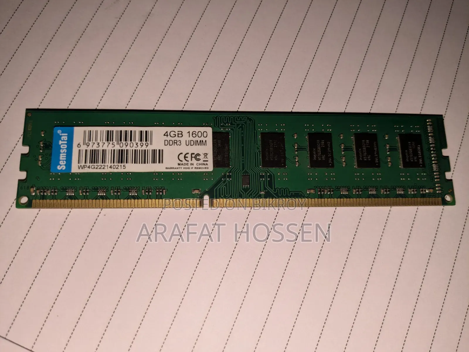 Semsotai Ddr3 4gb Ram