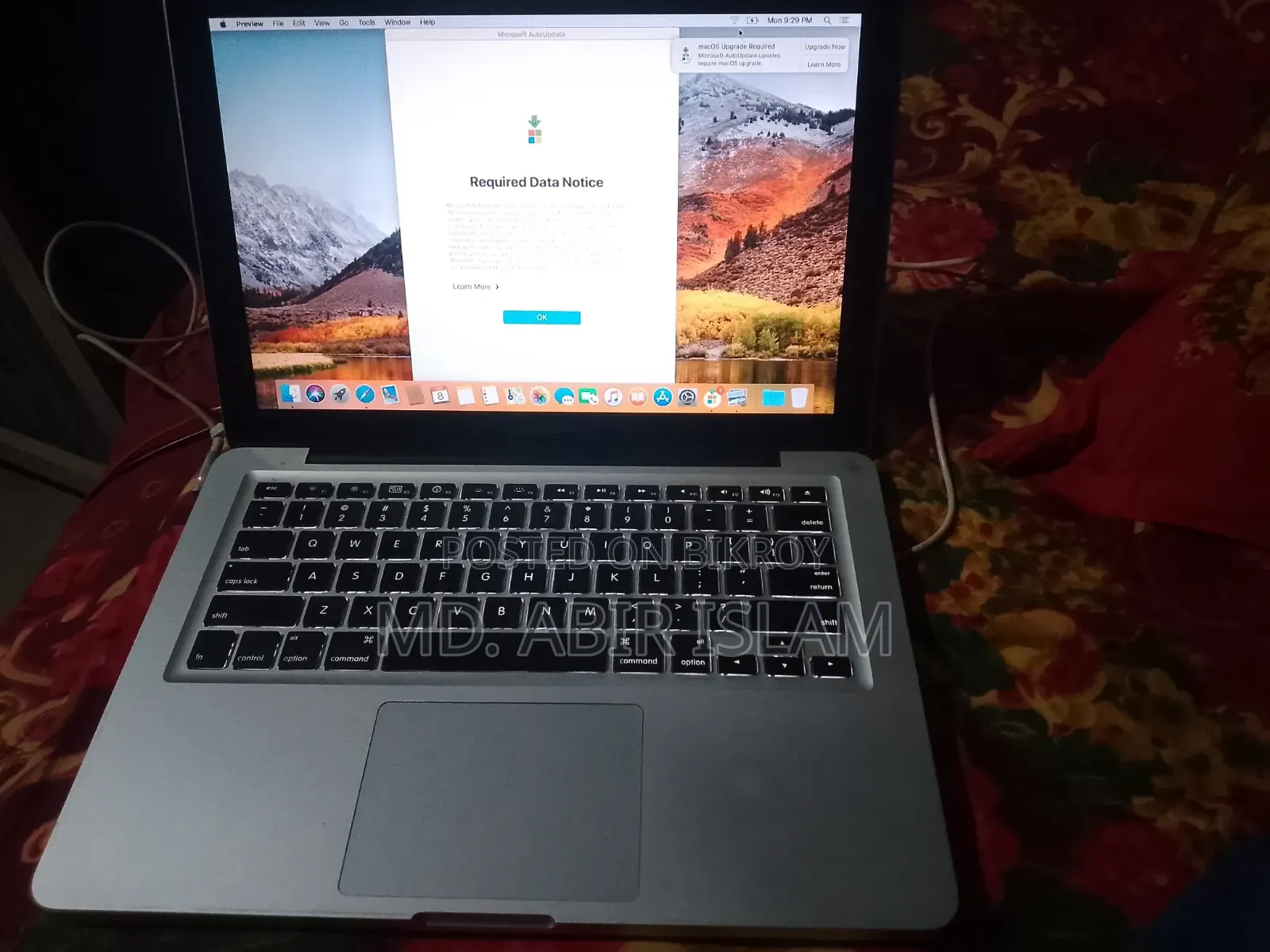 Laptop Apple MacBook 2011 8GB Intel Core I5 SSD 128GB