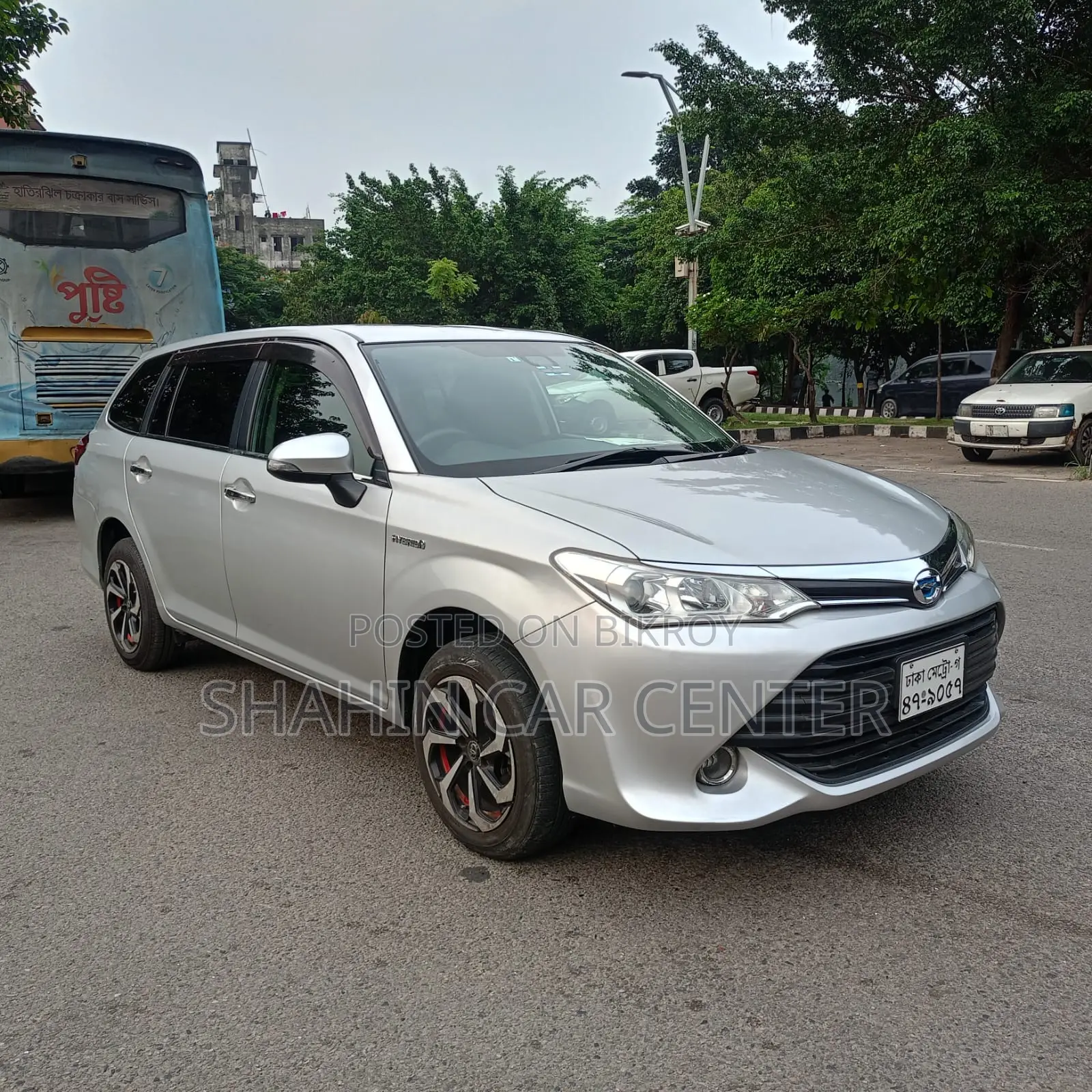 টয়োটা করোলা ফিল্ডার ১.৫ পেট্রোল অল হুইল ড্রাইভ ২০০৭ সিলভার