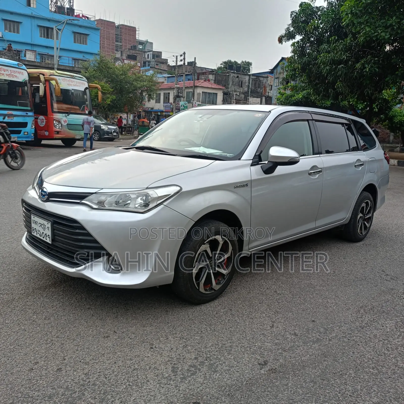 টয়োটা করোলা ফিল্ডার ১.৫ পেট্রোল অল হুইল ড্রাইভ ২০০৭ সিলভার
