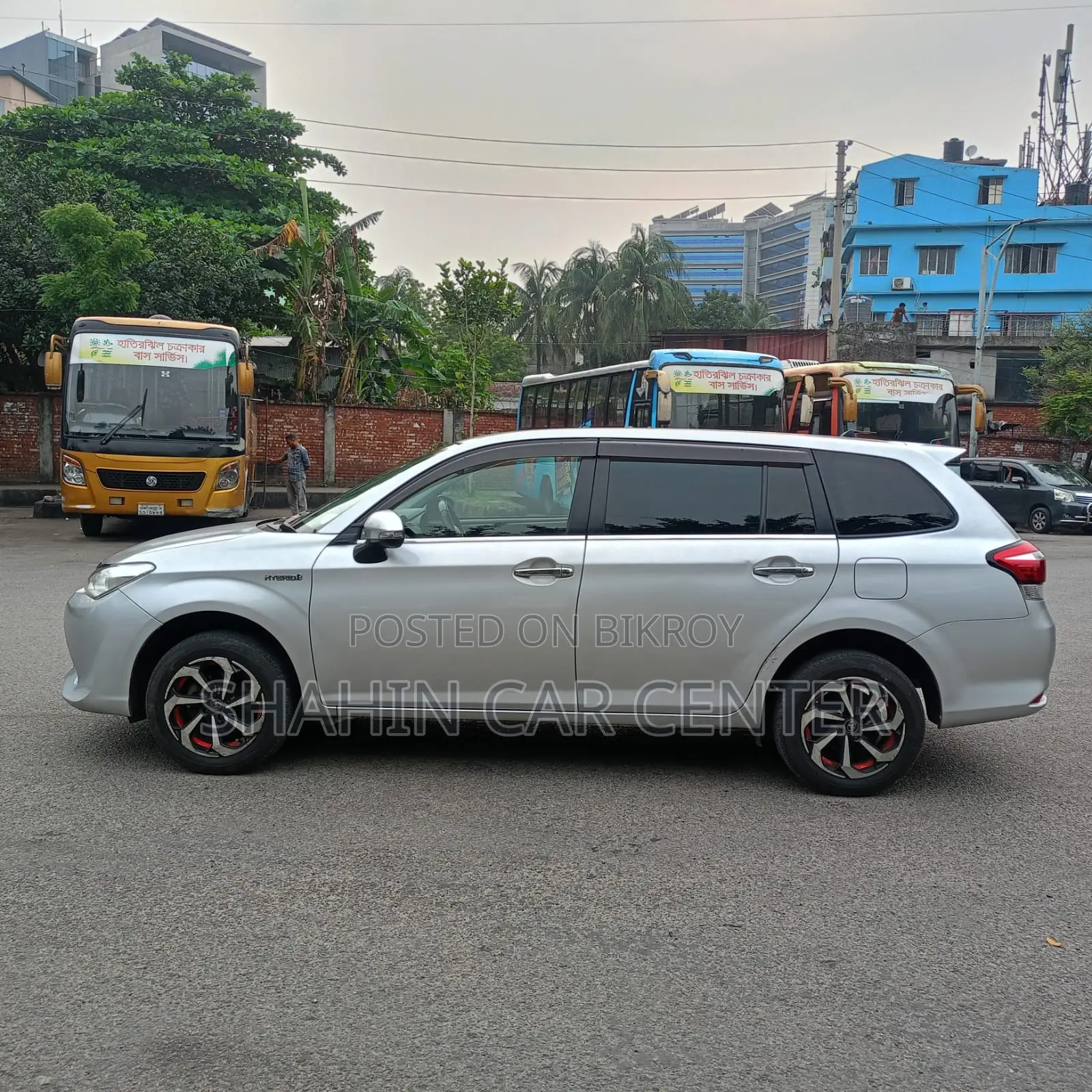 টয়োটা করোলা ফিল্ডার ১.৫ পেট্রোল অল হুইল ড্রাইভ ২০০৭ সিলভার