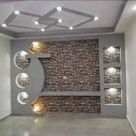 জিপসাম ইন্টেরিয়র যেকোনো ডিজাইন করা হয়