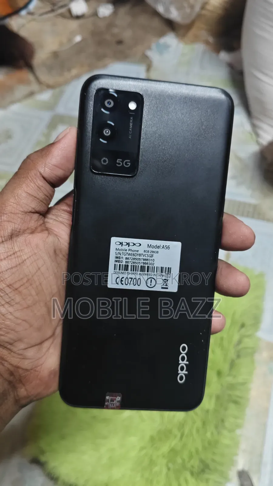 Oppo A56 5G 256 GB Black