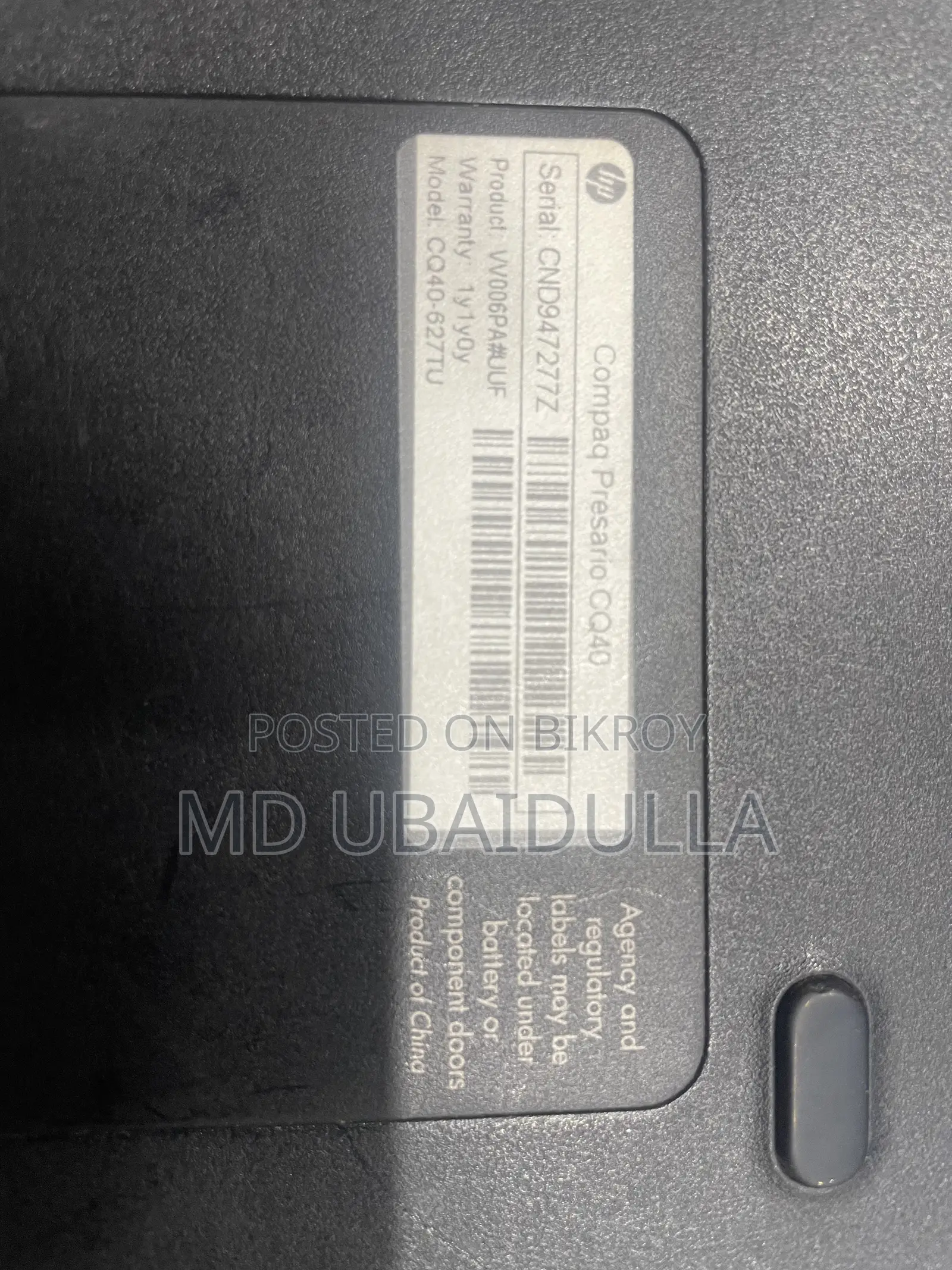 Laptop HP Compaq 2730p 2GB Intel Core 2 Duo HDD 256GB