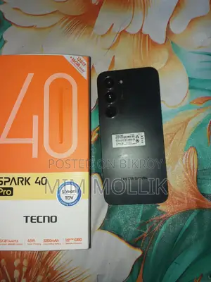 Tecno Spark 40 Pro 128 GB Black