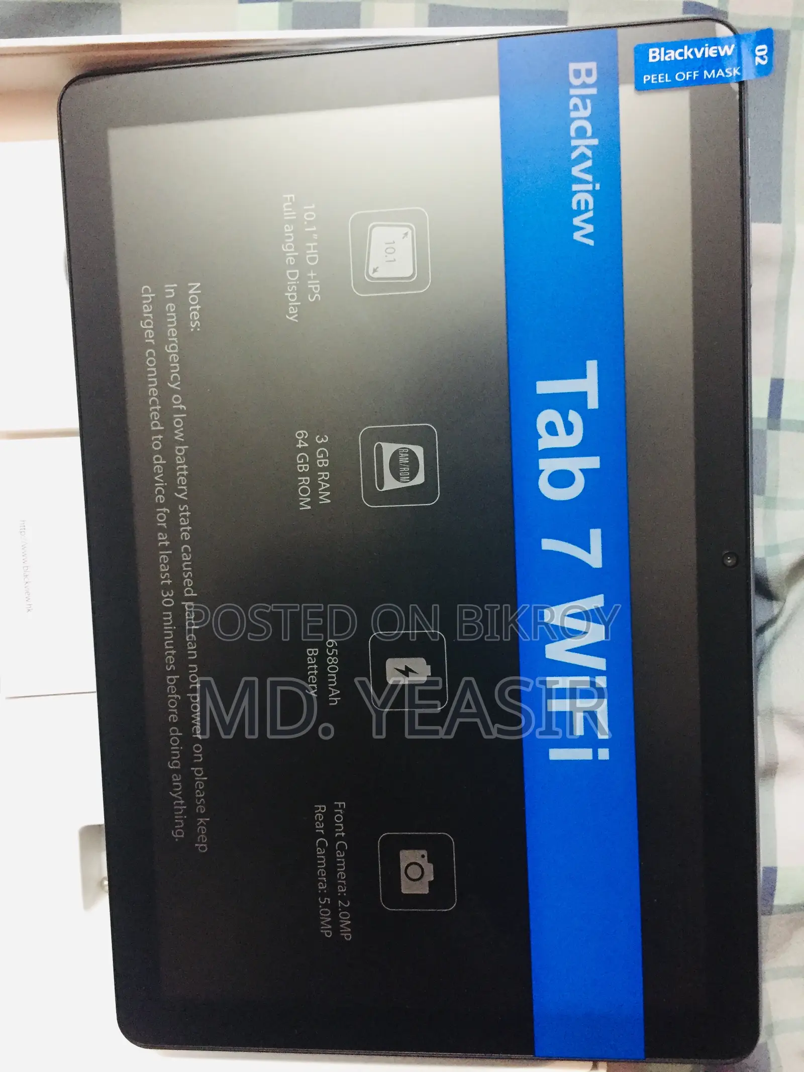 New Blackview Tab 7 64 GB Black
