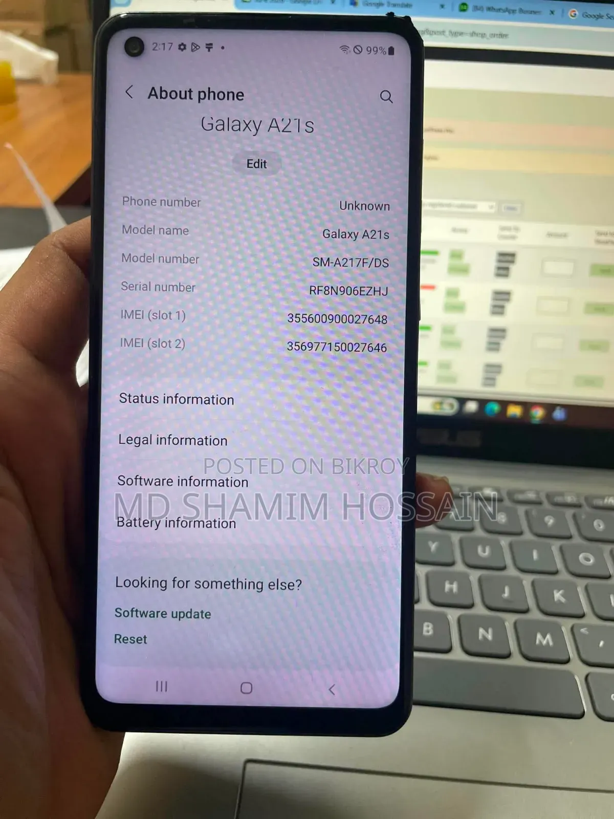 Samsung Galaxy A21s 128 GB Black