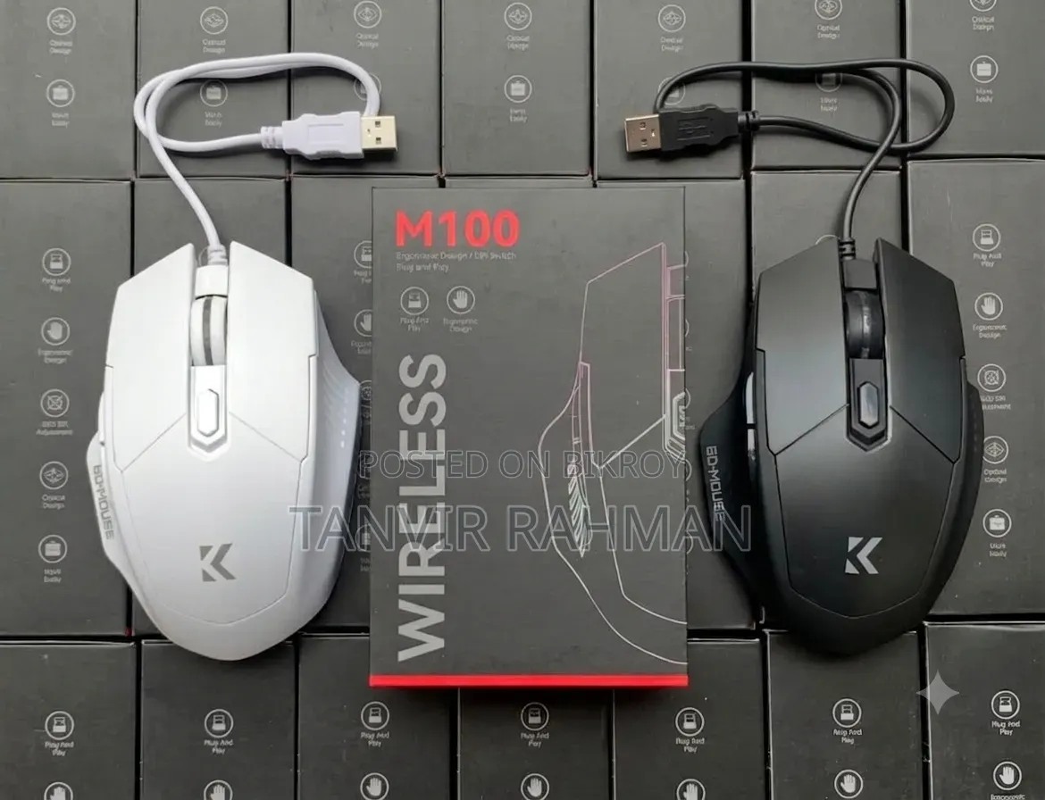 Kebidumei M100 Wired Ergonomical Mouse