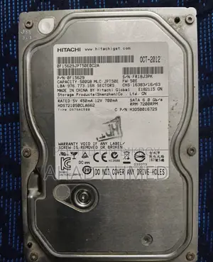 Hitachi 500GB Hard Disk