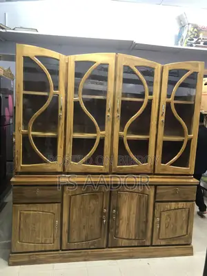 Teak wood showcase