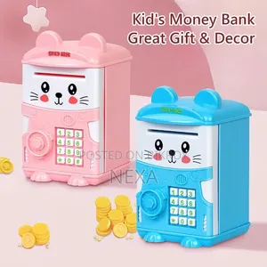 Kids Atm Money Saving Bank – Cute Password Piggy Bank B0536
