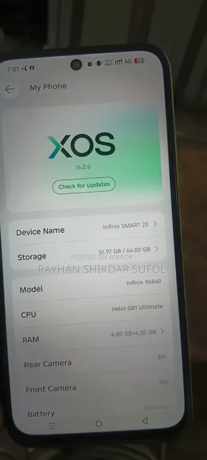 Infinix Smart 20 64 GB Silver