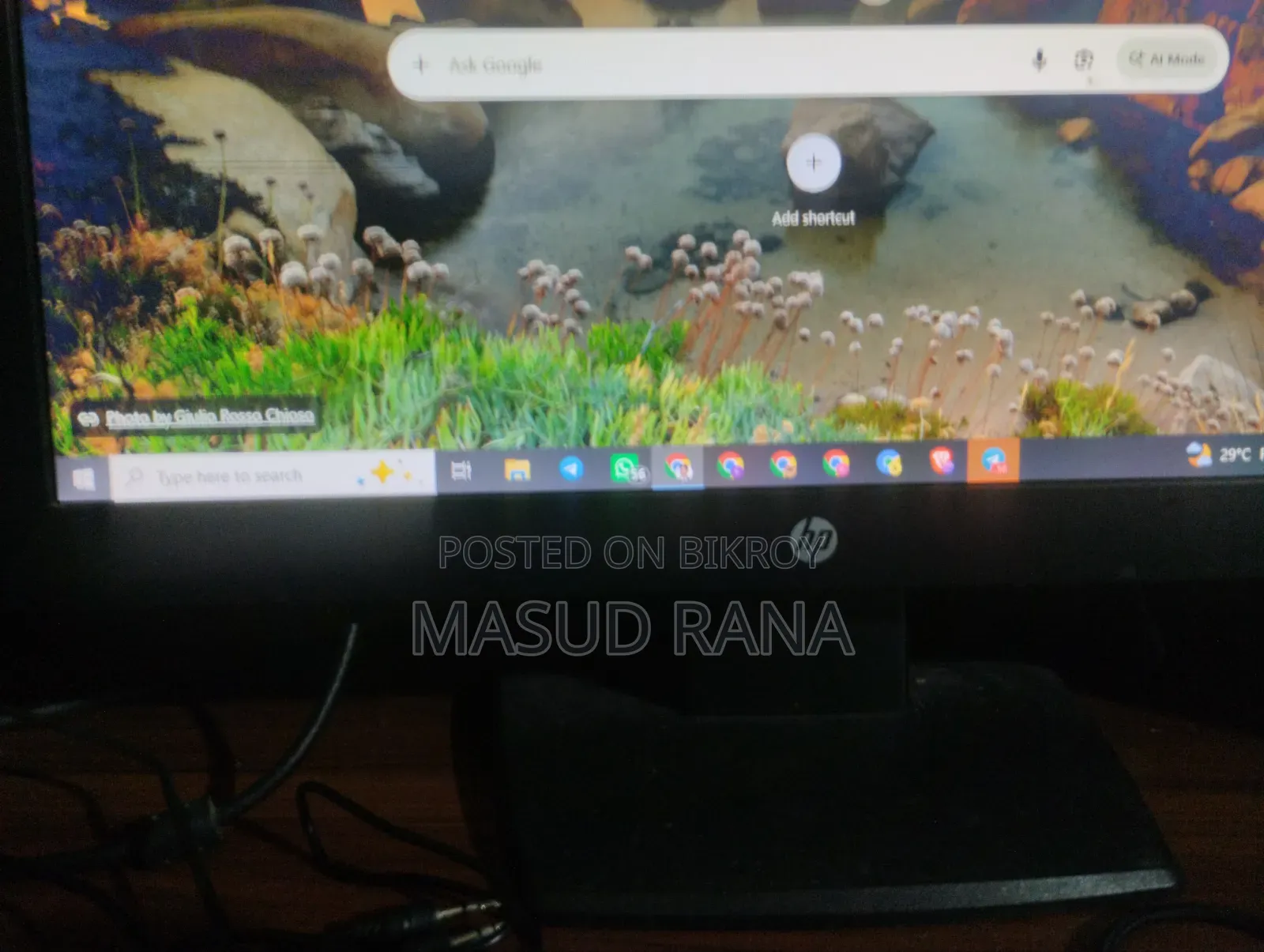 I am selling this HP monitor, interested parties please contact