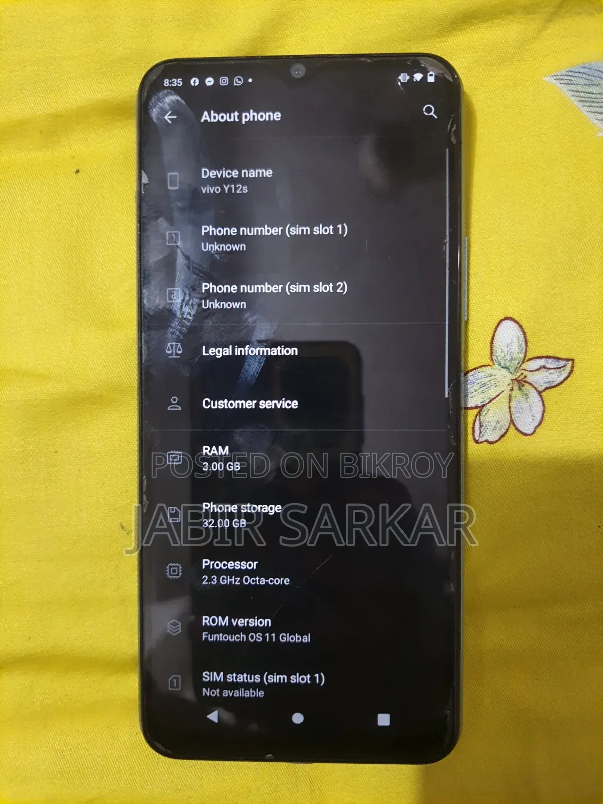Vivo Y12s 32 GB Blue