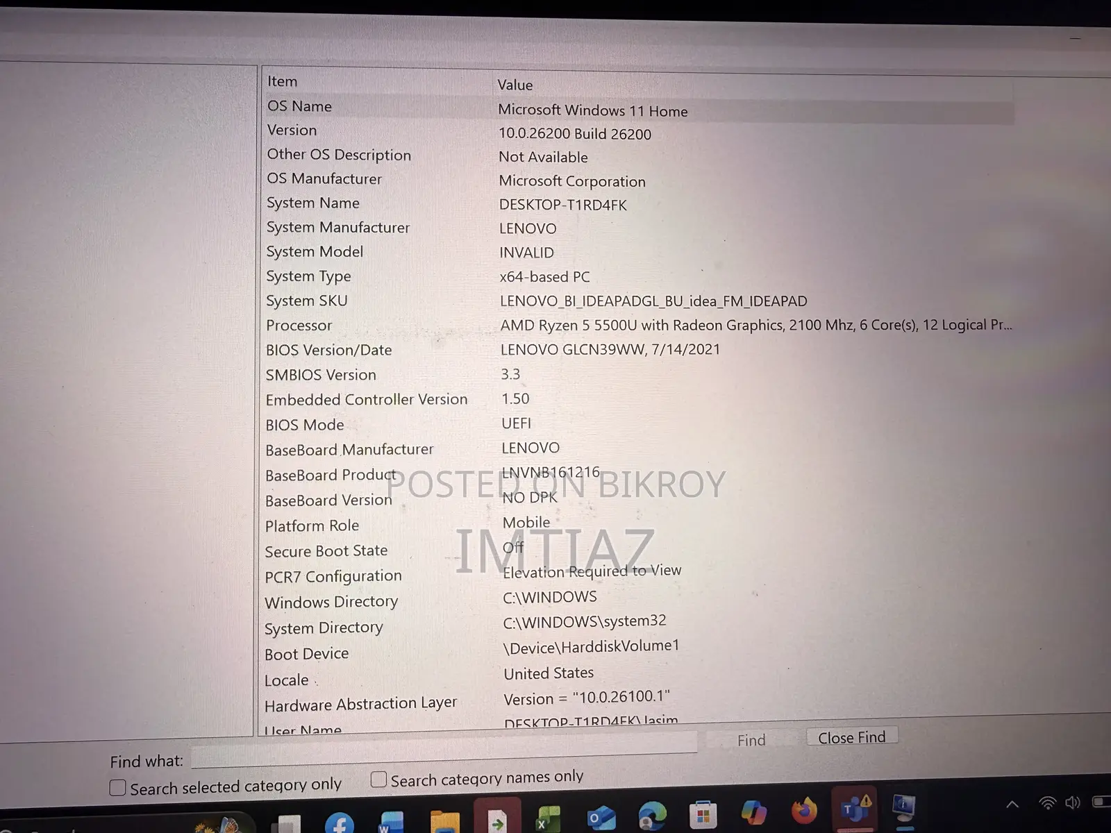 Laptop Lenovo Ideapad 3 8GB AMD Ryzen 5 SSD 512GB