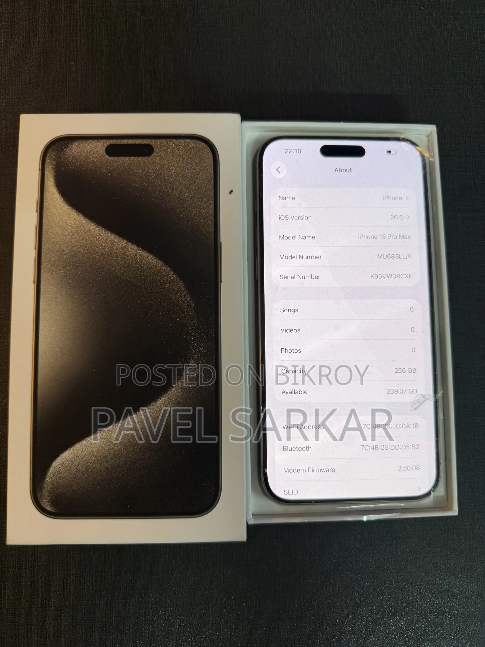 New Apple iPhone 15 Pro Max 256 GB
