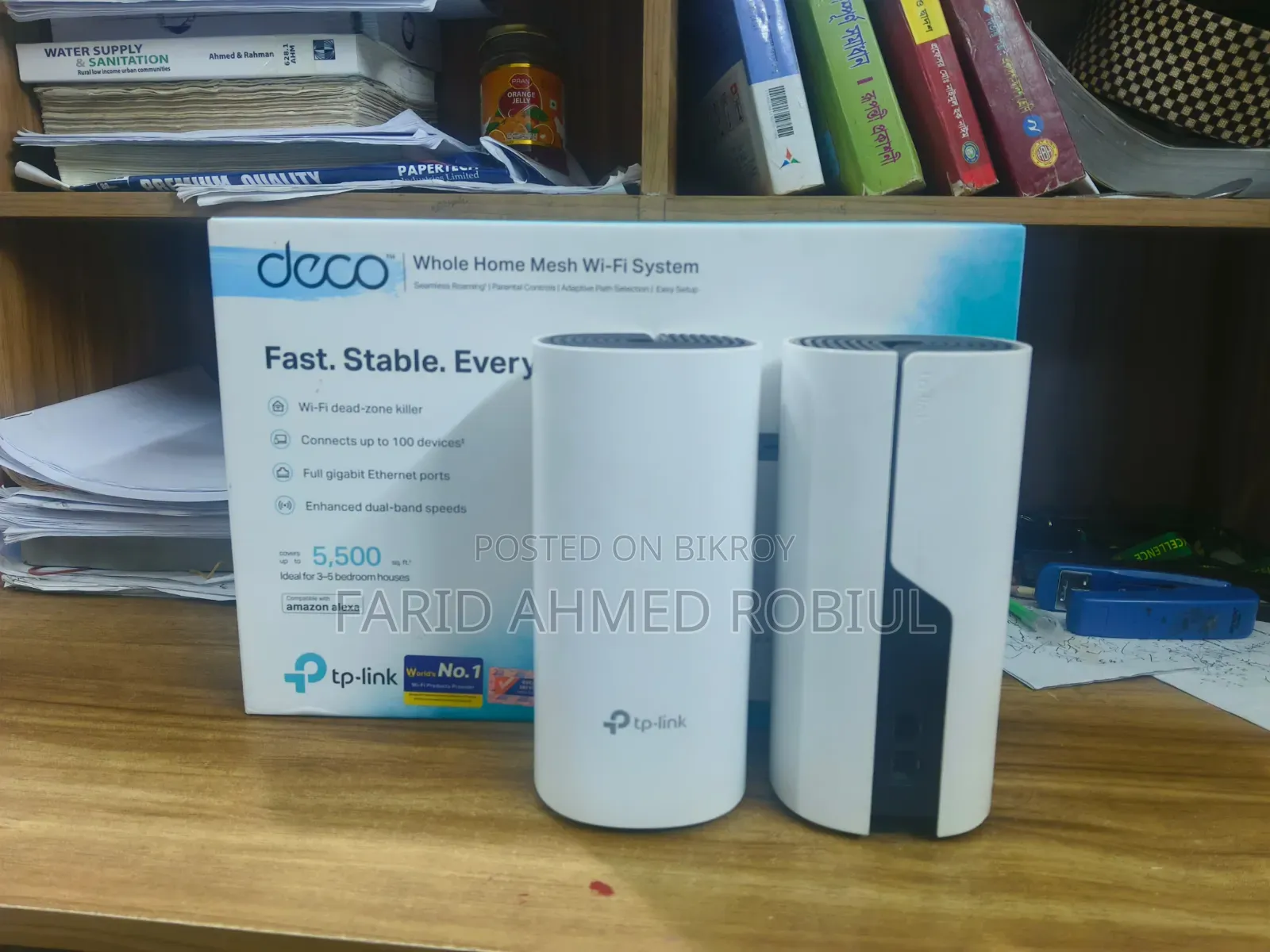 টিপি লিংক ডেকো এম৪ এসি১২০০ মেশ রাউটার ডুয়াল ব্যান্ড (৬ মাস ওয়ারেন্টি)