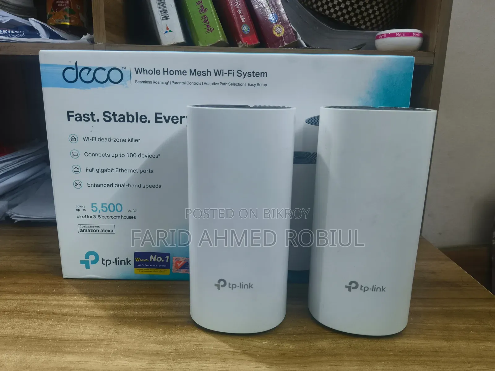টিপি লিংক ডেকো এম৪ এসি১২০০ মেশ রাউটার ডুয়াল ব্যান্ড (৬ মাস ওয়ারেন্টি)